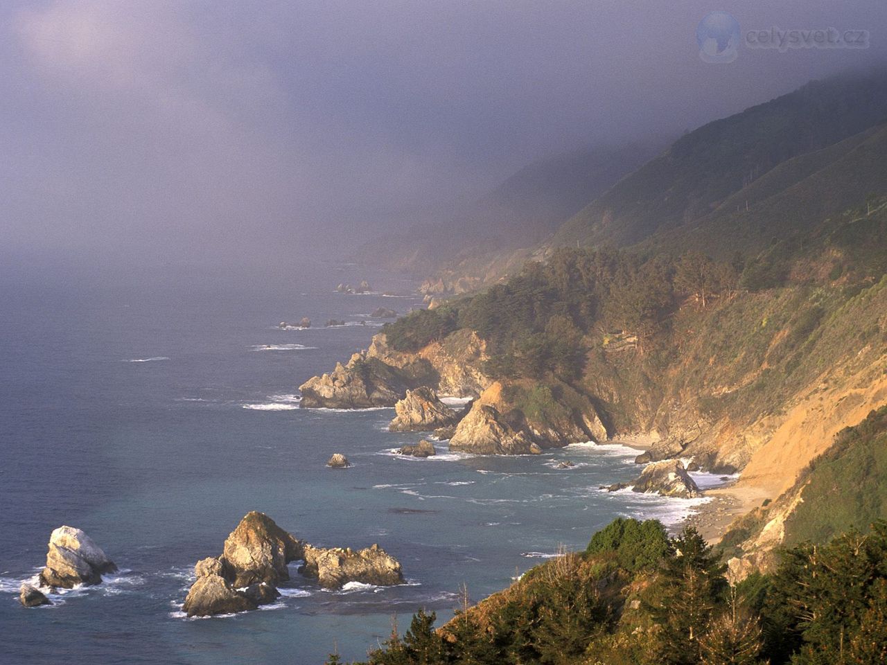 Foto: Foggy Coastline, Big Sur, California