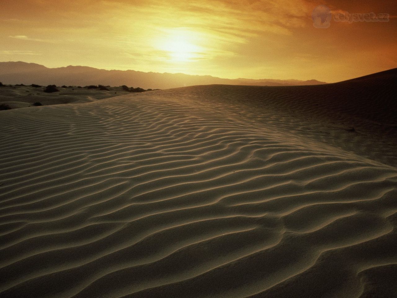 Foto: Sandy Ripples At Sunset, Death Valley, California