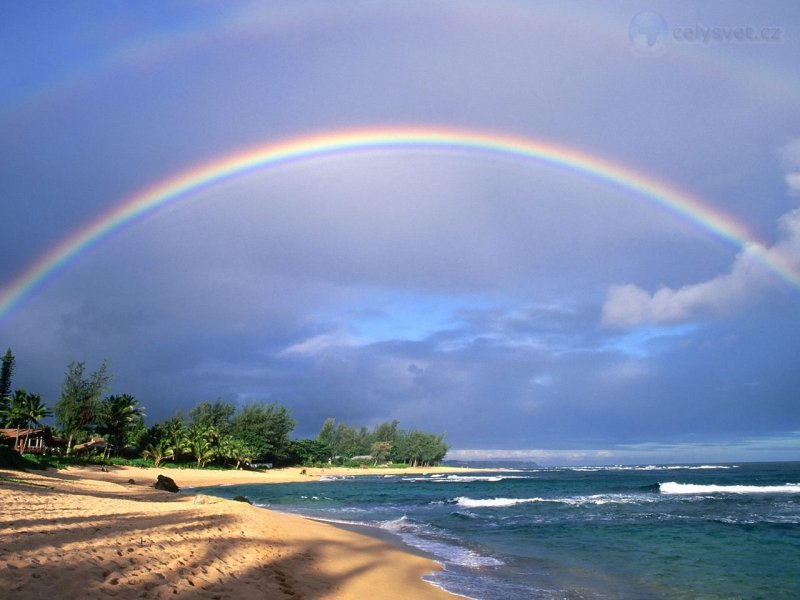 Foto: Double Rainbow Over Kauai, Hawaii