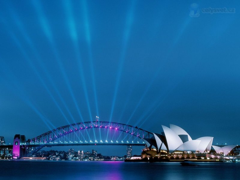 Foto: Sydney Opera House And Harbour Bridge At Dusk, Australia