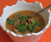 Recept online Čočková polévka s houbami